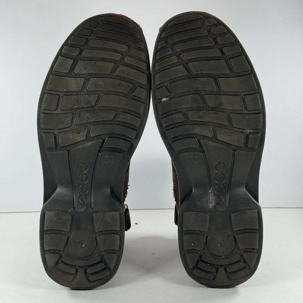 Ecco Turn GTX  Brown Leather Casual Classic Side Zip Chukka Boots‎ Men's Size 6